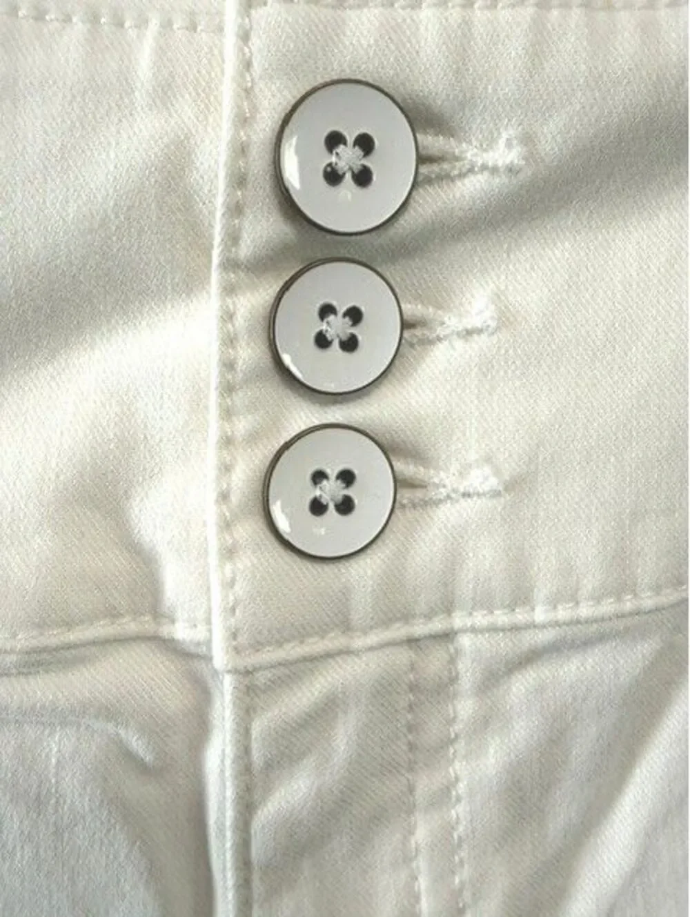 NWOT Kate Spade white cropped wide leg pants in size 32